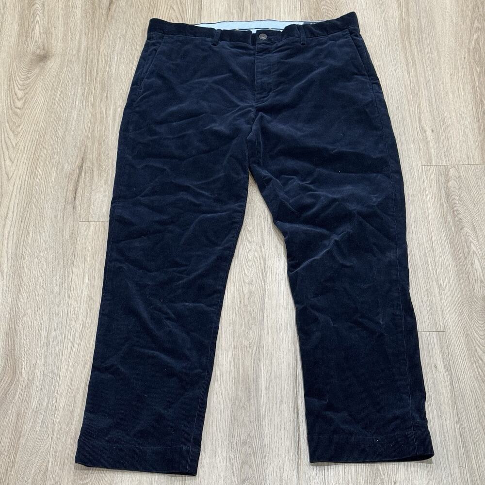 Polo Ralph Lauren Corduroy Pants Men's Size 36x30 Blue Stretch Classic Fit